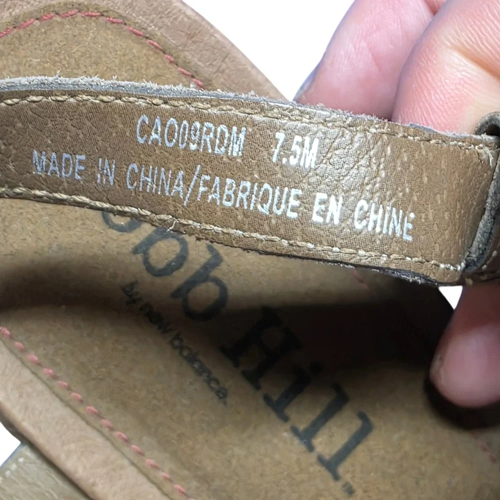 Cobb‎ Hill Women Size 7.5 Colorful Woven Strap Sandals Wedge Heel Buckle Summer